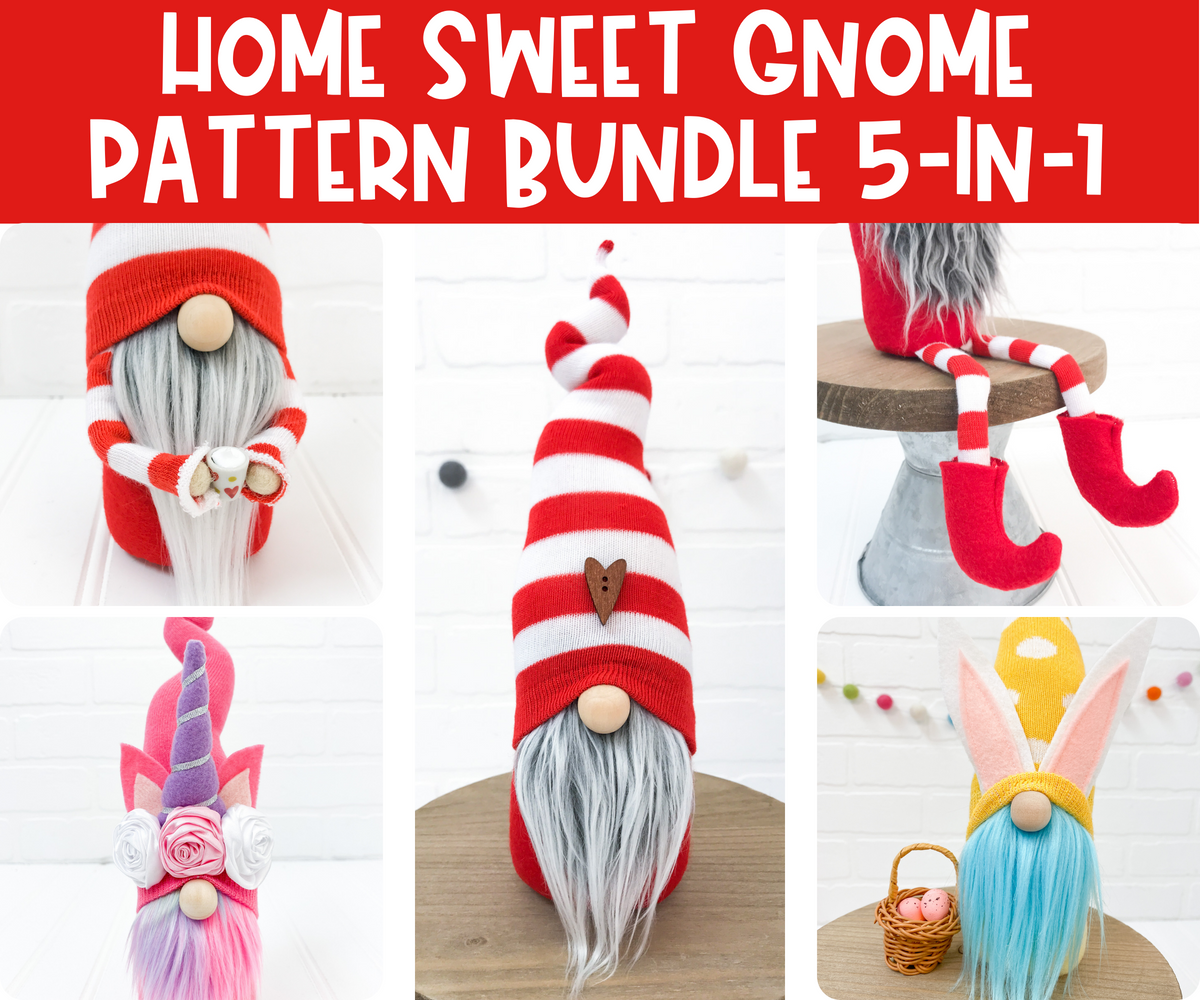 DIY Home Sweet Gnome - Pattern & Tutorial BUNDLE!! - 2004