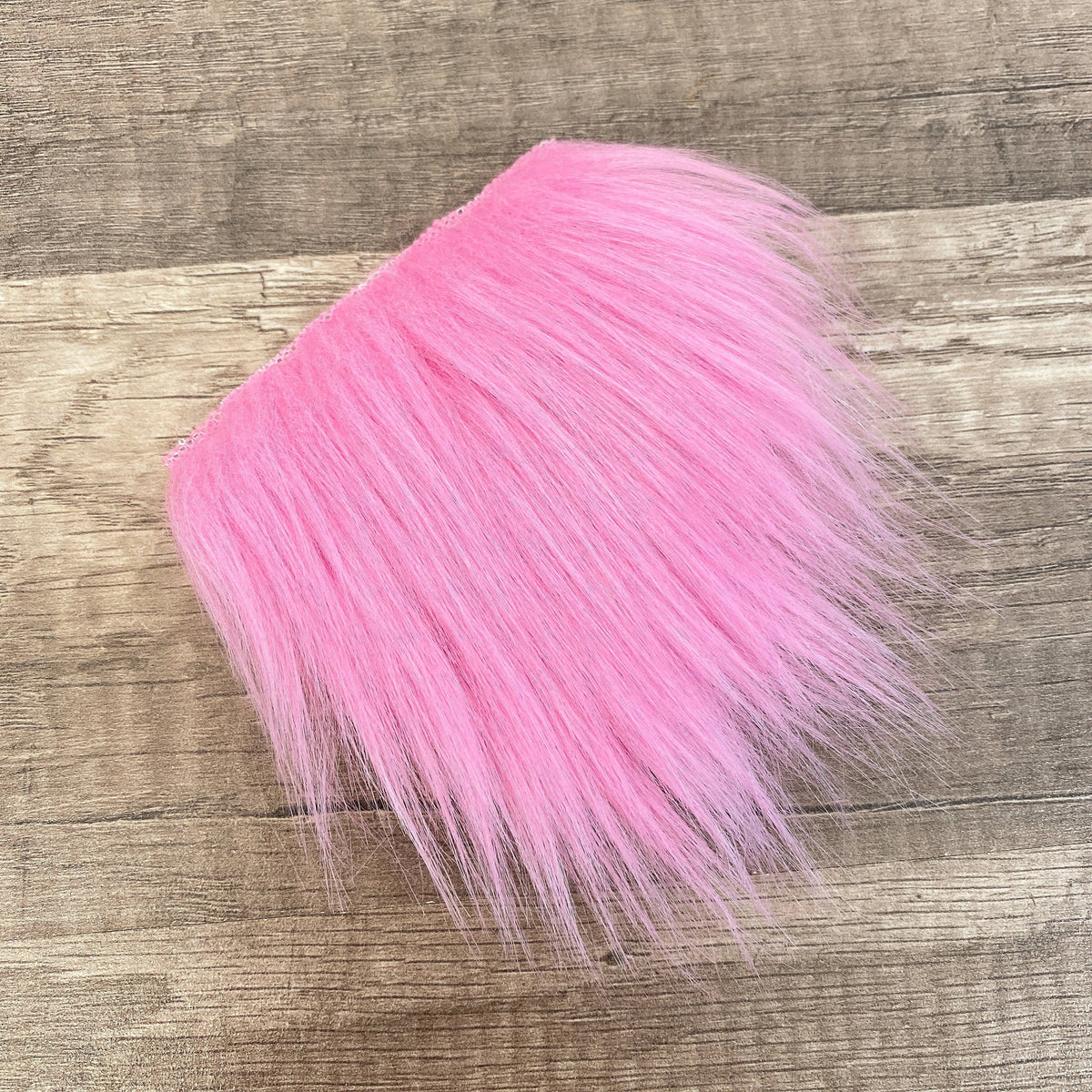 Pre-cut Straight Light Bubble Gum Pink Gnome Beard