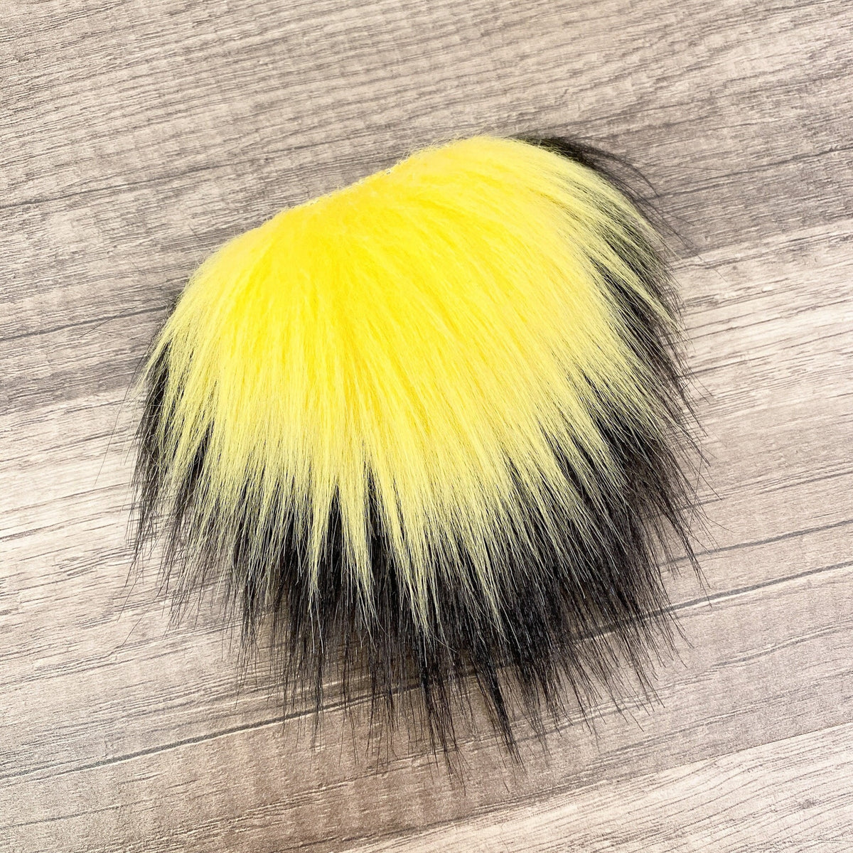 Two Piece Layered Gnome Beard - Straight Yellow Over Straight Black