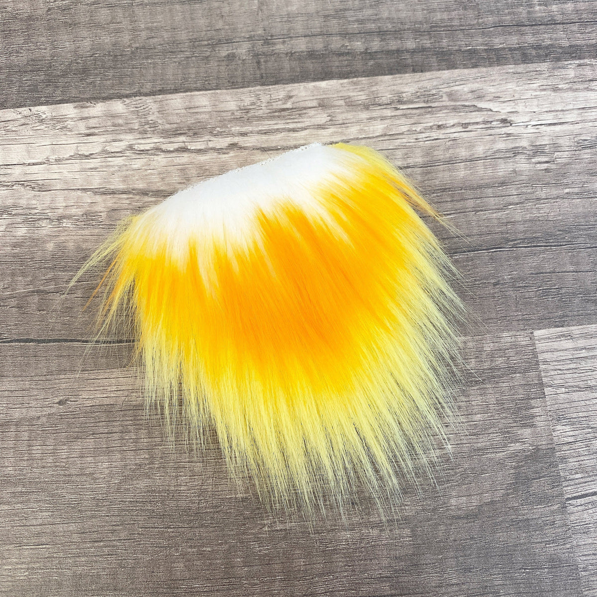 Two Piece Layered Gnome Beard - Orange-Tipped White Over Straight Yellow
