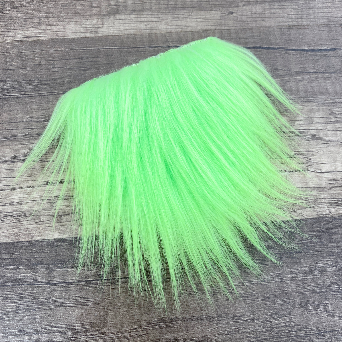 Pre-cut Straight Neon UV Green Gnome Beard