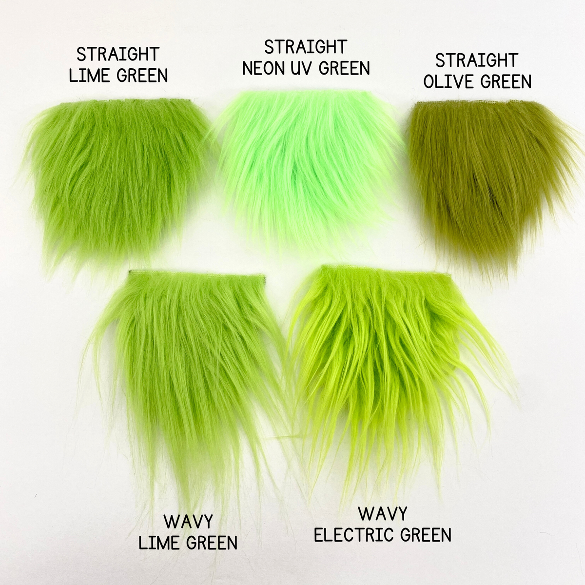 Pre-cut Wavy Electric Green Gnome Beard