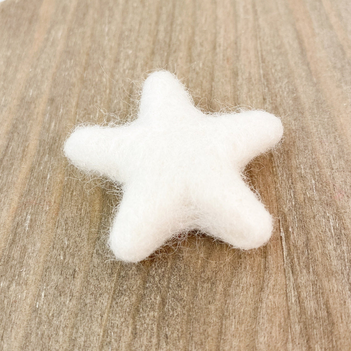 1.75" Felted Star - White