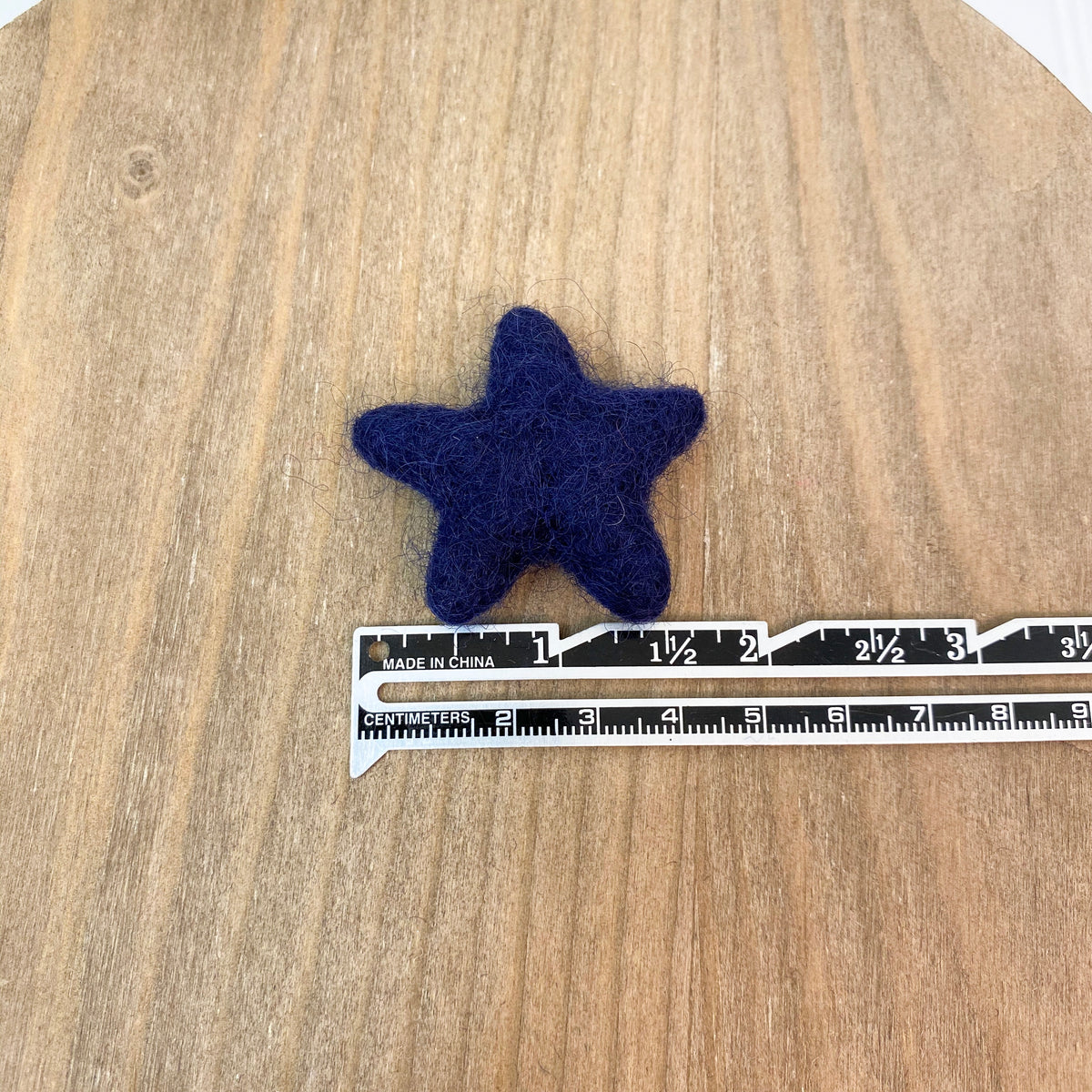 1.75" Felted Star - Blue