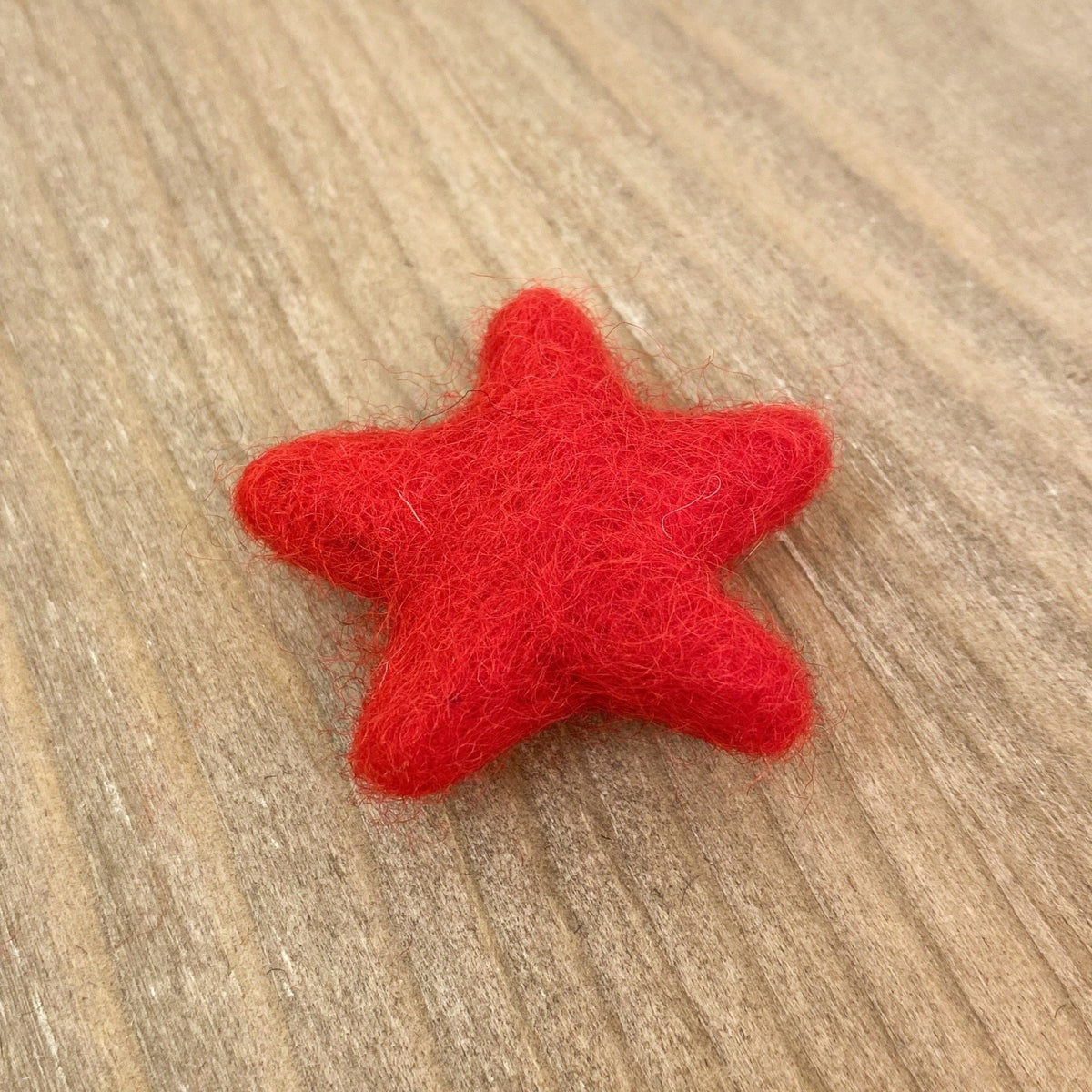 1.75" Felted Star - Red