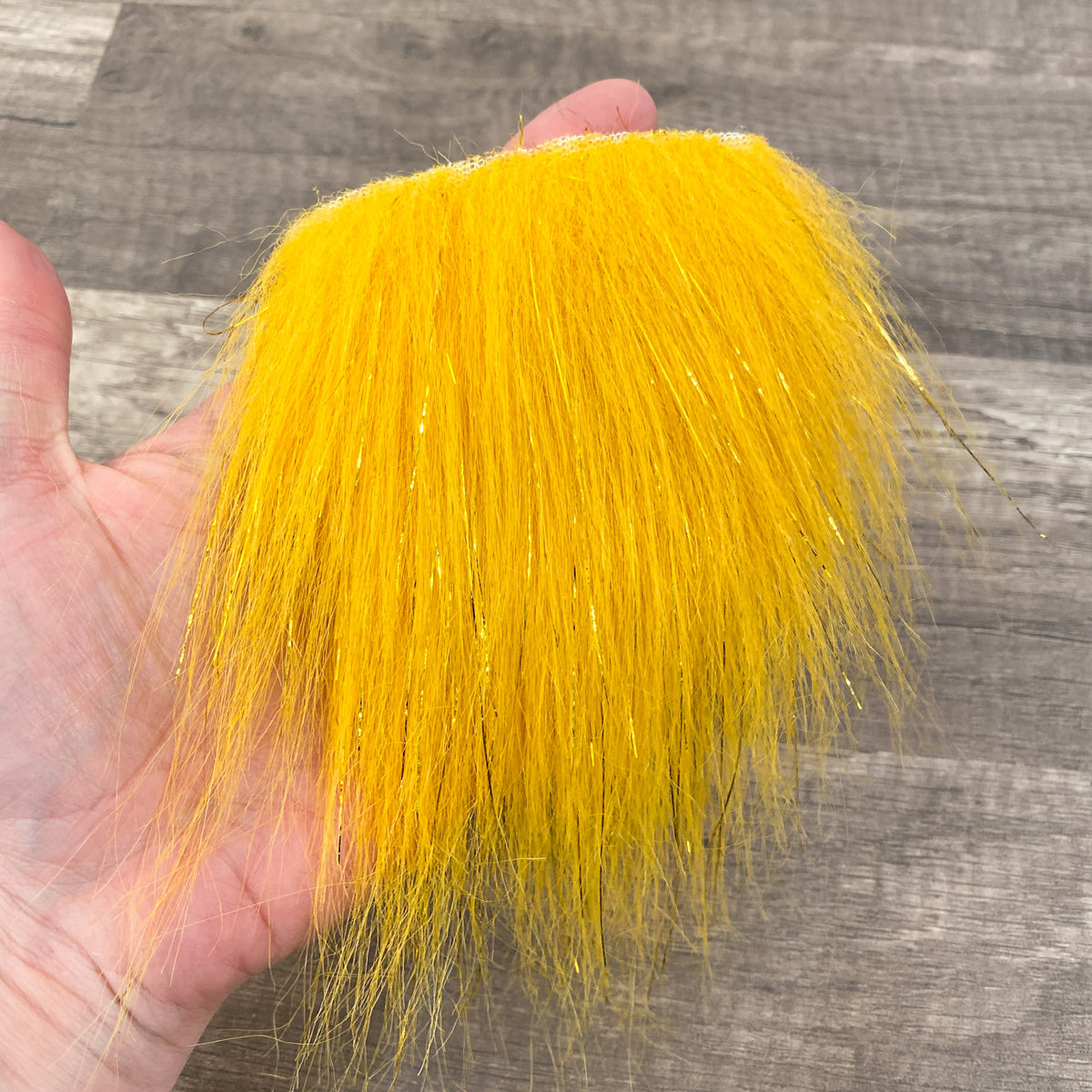 Straight Yellow Gold Tinsel Gnome Beard