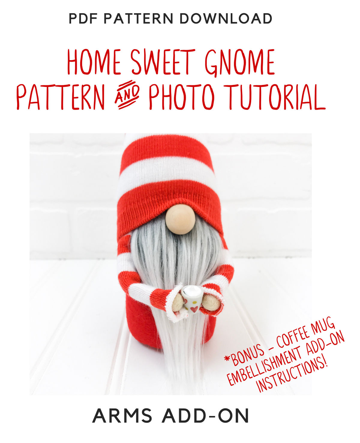 ADD-ON - DIY Gnome Arms Pattern & Tutorial - 2002