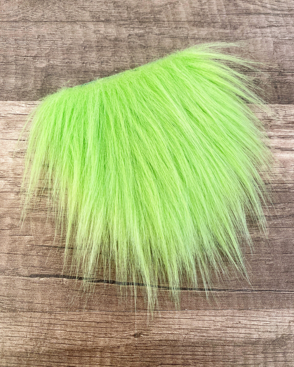 Pre-cut Straight Lime Green Gnome Beard