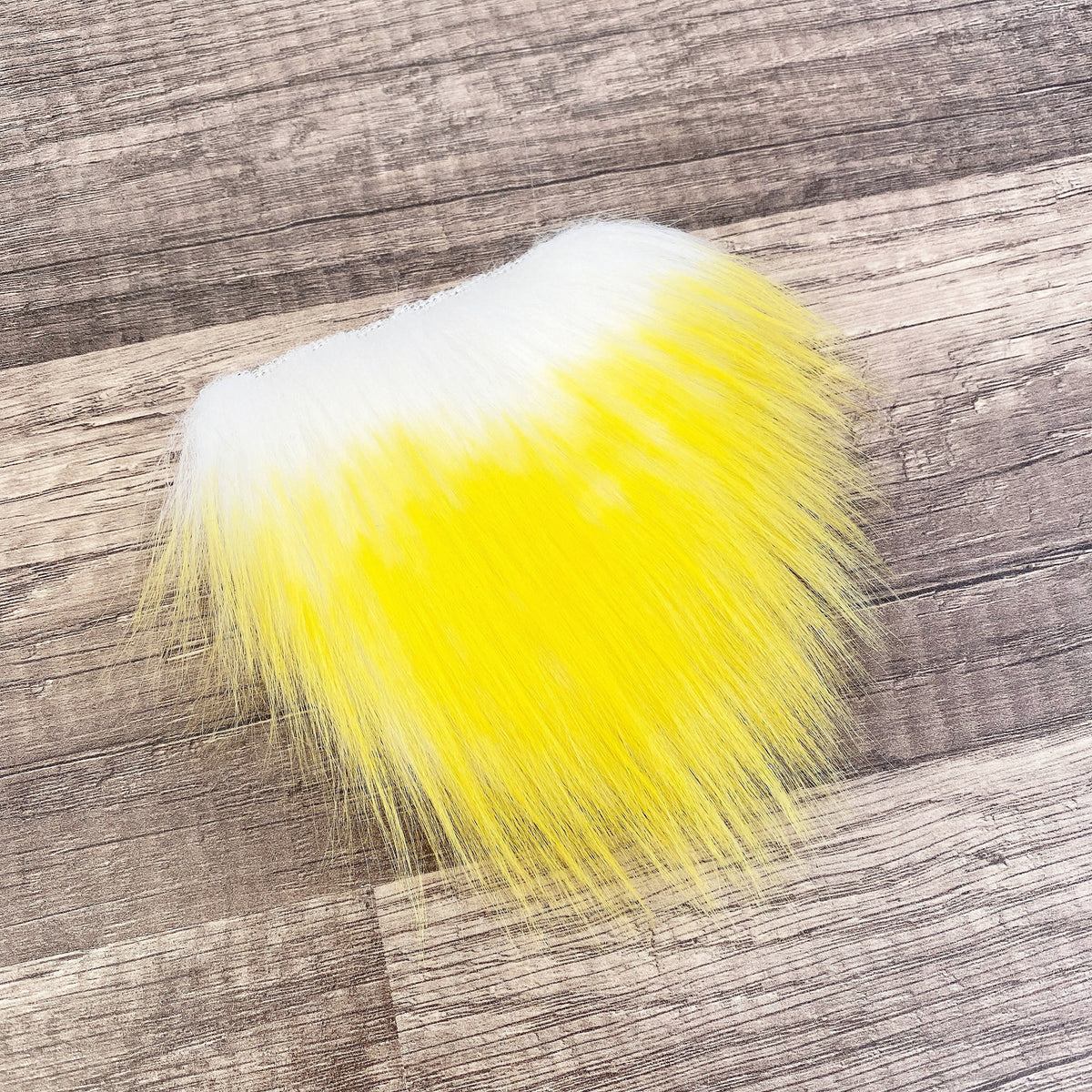 Pre-cut Straight Yellow Tipped White Gnome Beard
