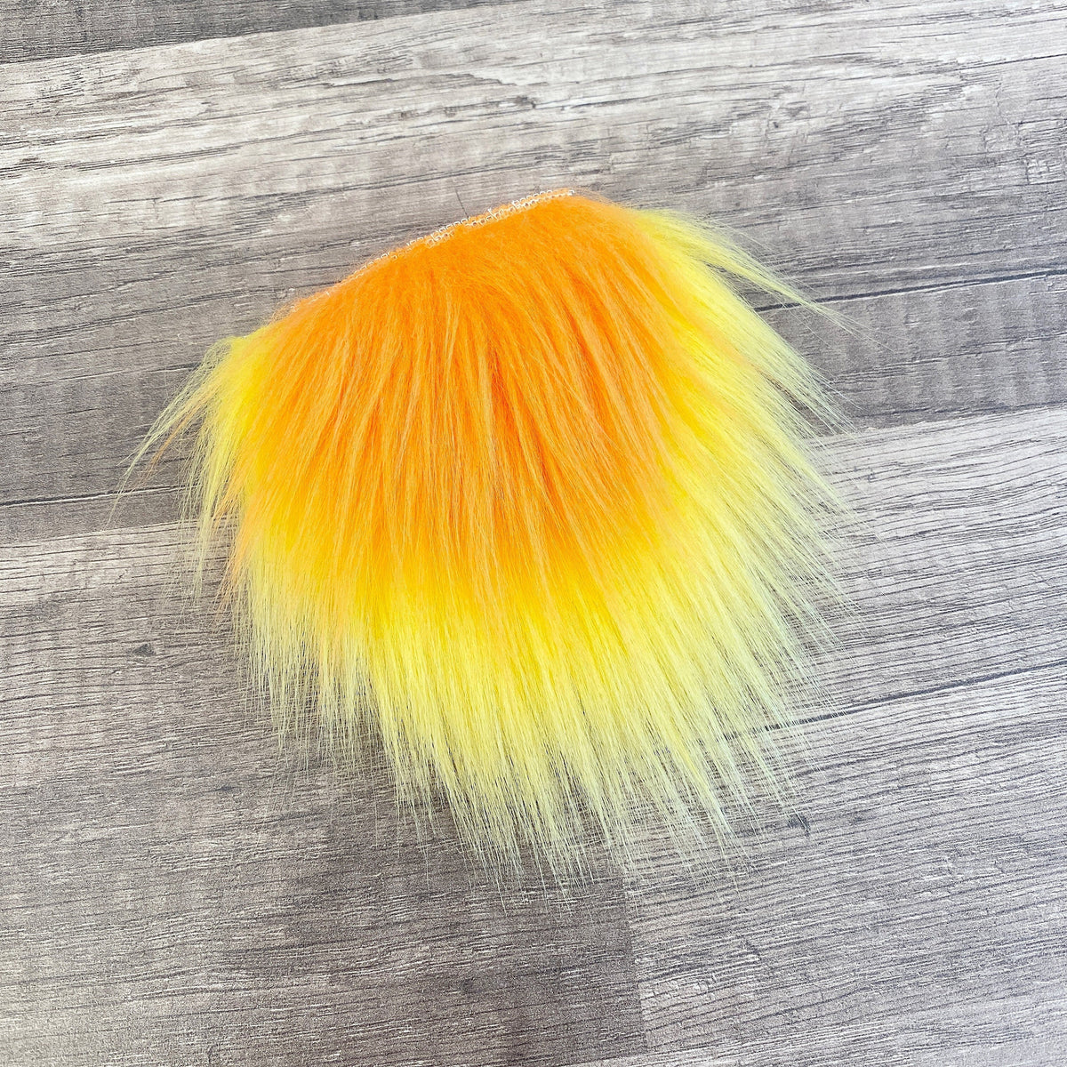 Two Piece Layered Gnome Beard - Straight Orange Over Straight Yellow