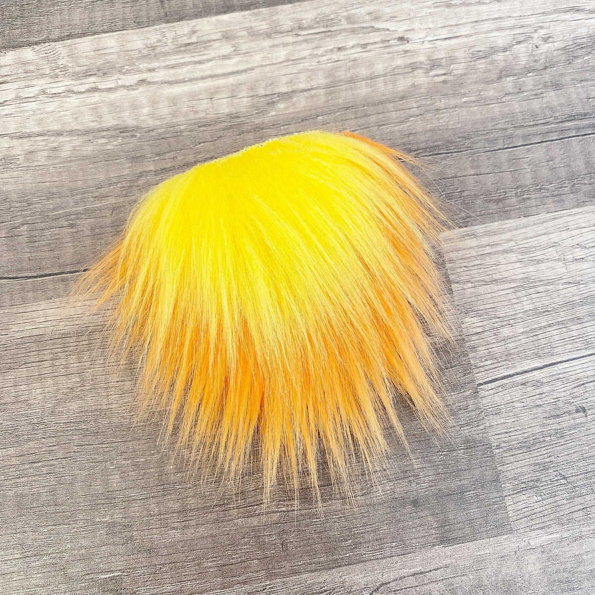 Two Piece Layered Gnome Beard - Straight Yellow Over Straight Orange