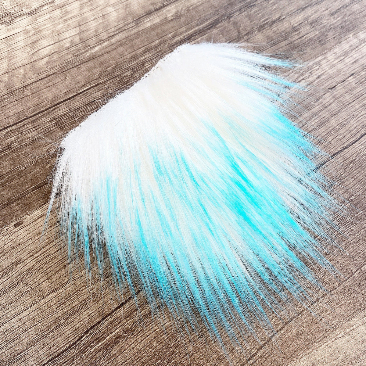 Pre-cut Straight Turquoise Tipped White Gnome Beard