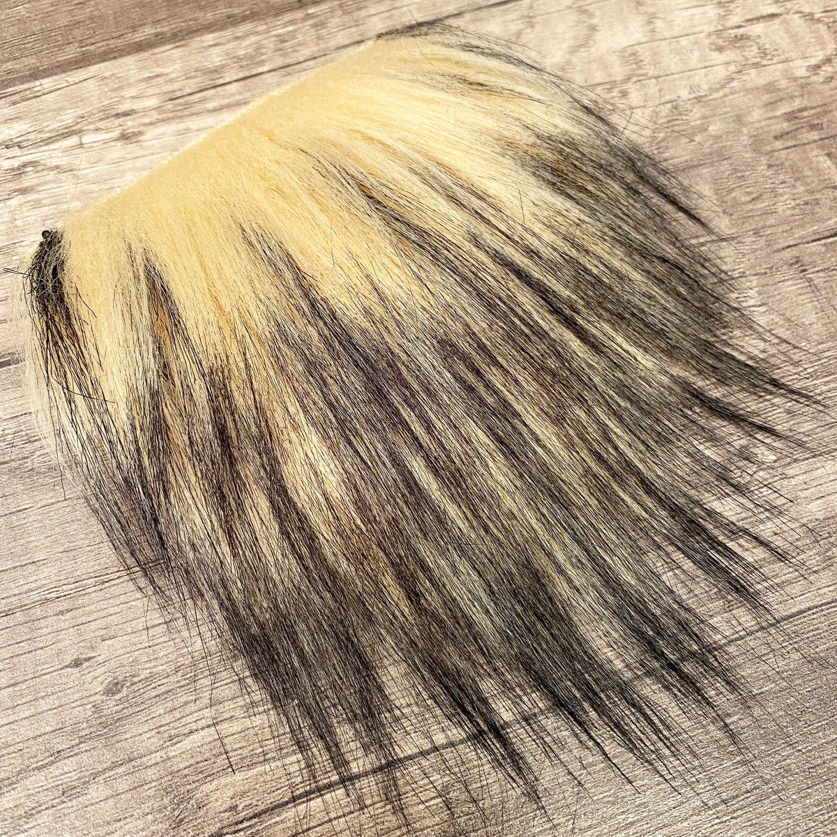 Pre-Cut Straight Black-Tipped Blonde Gnome Beard
